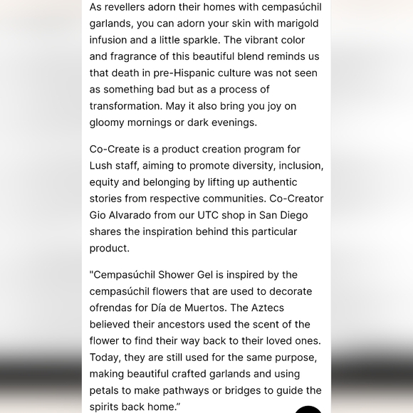 Lush cempasuchil shower gel - Picture 3 of 4